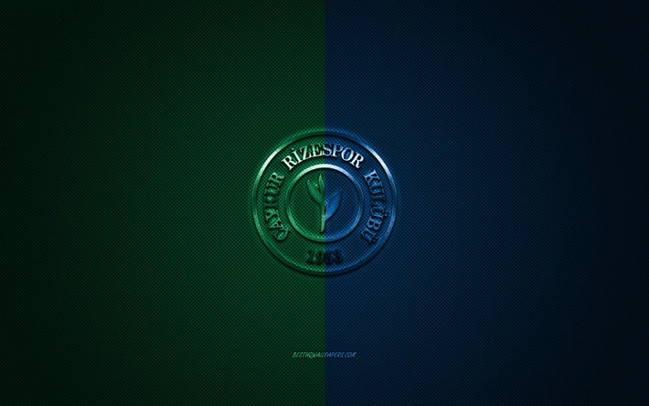 Rizespor, التركي لكرة القدم, التركية في الدوري الممتاز, الأخضر-الأزرق شعار, الأخضر-الأزرق خلفية من ألياف الكربون, كرة القدم, ريزي, تركيا, Rizespor شعار