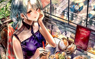 Prinz Eugen, Azur Lane, manga, artwork, Azur Lane characters, Admiral Hipper-class