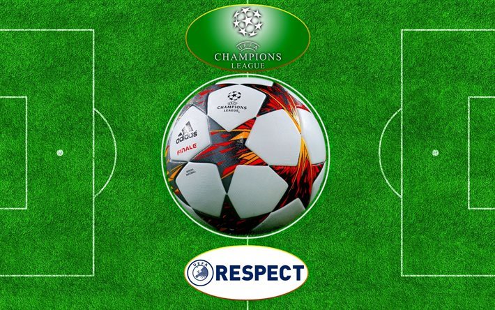 UEFA Champions League, football stadium, ball of Champions League