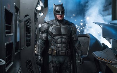 Batman, 4k, supersankareita, Justice League, 2017 elokuva, Ben Affleck