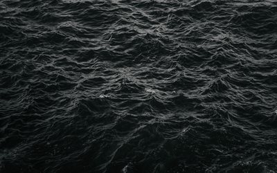 fundo com ondas, as ondas do mar textura, &#225;gua escura, com ondas, ondas escuras textura