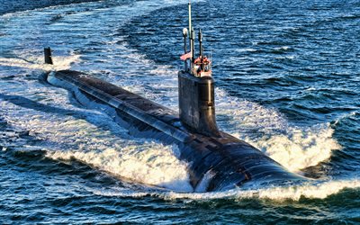 USS Delaware, SSN-791, american ataque submarino Armada de los Estados unidos, ej&#233;rcito de los estados unidos, submarinos de la US Navy, clase Virginia, HDR