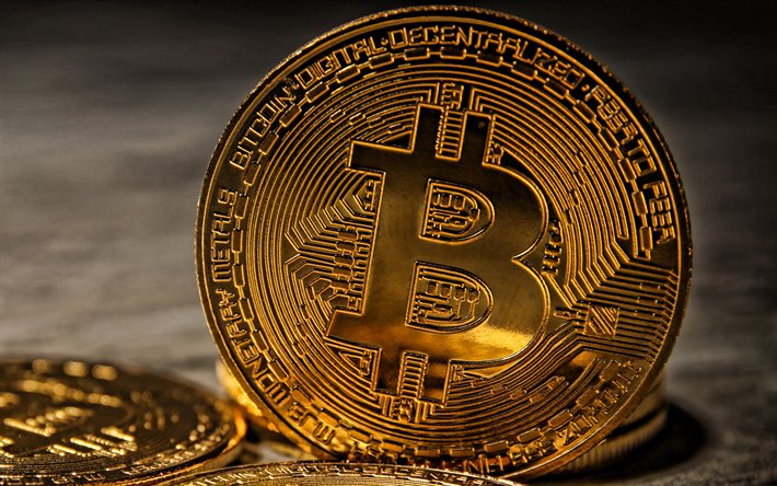 Bitcoin concetti, Bitcoin Moneta d&#39;Oro, cryptocurrency concetti, Bitcoin, la finanza concetti, affari