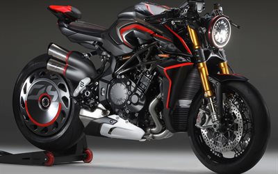 mv agusta rush 1000, superbike, 2020 bikes, italienische motorr&#228;der, studio, mv agusta