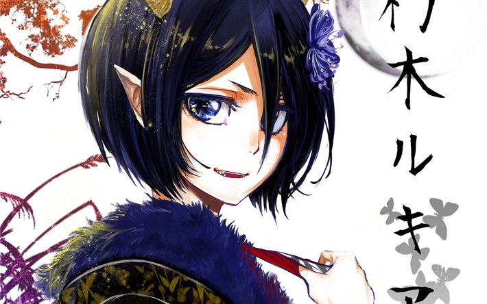 Blekmedel, Rukia Kuchiki, portr&#228;tt, anime karakt&#228;r, japansk manga