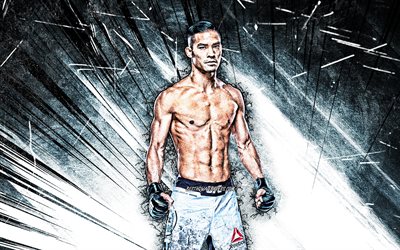 4k, Tyson Nam, grunge-taide, amerikkalaiset taistelijat, MMA, UFC, Tyson Kaeo Nam, Sekalaiset taistelulajit, Tyson Nam 4K, UFC-taistelijat, MMA-taistelijat