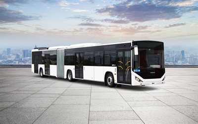 Otokar Kent LF, bus de ville, transport de passagers, nouveau Kent LF blanc, bus turcs, Otokar