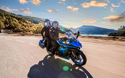Suzuki GSX-S1000GT Plus, 4k, travel concepts, 2022 bikes, superbikes, highway, japanese motorcycles, Suzuki