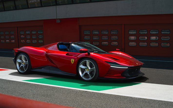 2022, Ferrari Daytona SP3, 4k, vista frontal, exterior, carro de corrida, novo Daytona SP3, supercar, carros esportivos italianos, Ferrari