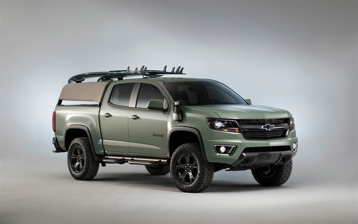 Chevrolet Colorado, Z71, Hurley Concept, 2016, pick-up, matte painting, SUV