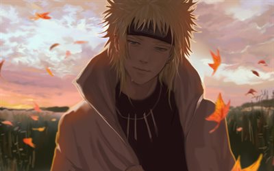 Namikaze Minato, art, manga, anime characters, Naruto