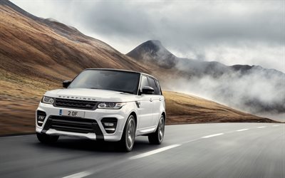 Overfinch, l&#39;accordage, le Range Rover Sport, route, 4k, 2017 voitures, Range Rover, Land Rover