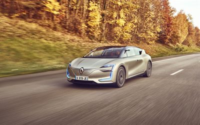 Renault Symbioz, 2018, concepto, 4k, la carretera, los coches del futuro, los coches franceses, Renault