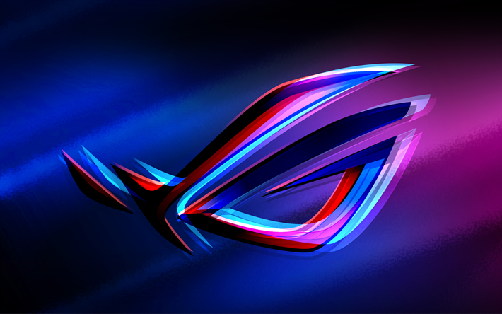 RoG, astract style, 4k, Republic of Gamers, abstract logo, RoG logo, ASUS, creative