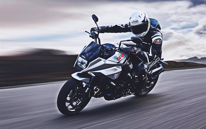 Suzuki Katana, 2019, 4k, moto esporte, novo azul Katana, japon&#234;s motocicletas, Suzuki