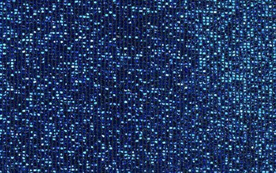 Blue glittering background, blue shiny texture, creative blue background, blue abstraction