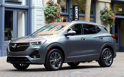2020, Buick Encore GX, front view, exterior, gray crossover, new gray Encore, american cars, Buick
