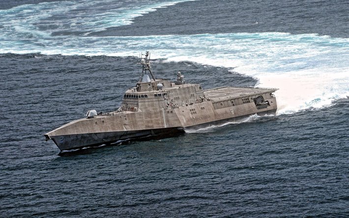 USS Independ&#234;ncia, littoral combat ship, LCS-2, Da Marinha dos EUA, Independ&#234;ncia de classe, navios de guerra, oceano