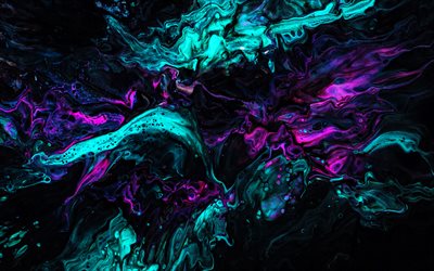 dark liquid background, 4k, artwork, liquid textures, 3D waves textures, spilled water, water textures, colorful backgrounds