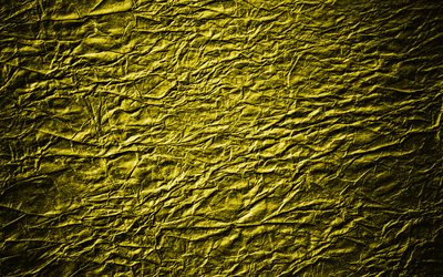 4k, amarillo de textura de cuero, cuero de patrones, texturas de cuero, amarillo or&#237;genes, de cuero fondos, macro, de cuero, de cuero amarillo de fondo