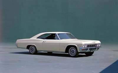Chevrolet Impala Sport Coupe, retro cars, 1965 cars, american cars, 1965 Chevrolet Impala, Chevrolet