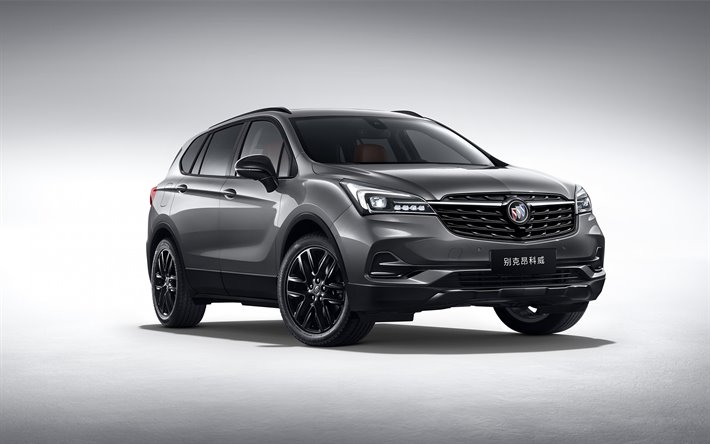 2020, Buick Envision, esterno, vista frontale, grigio crossover, new grigio Immaginare, auto americane, Buick