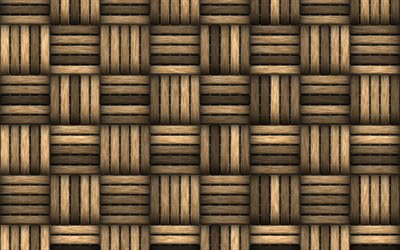 4k, brown weaving texture, macro, brown wickerwork background, wickerwork, wooden backgrounds, close-up, wickerwork textures, brown backgrounds