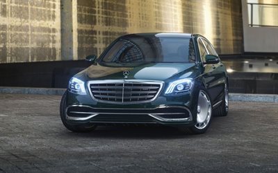 Mercedes-Benz Maybach S600, 2018 cars, headlights, luxury cars, Maybach, Mercedes