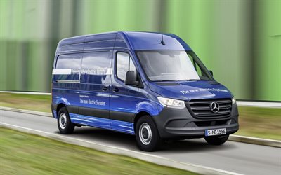 Mercedes-Benz eSprinter, 2019 bilar, road, eSprinter, cargo transport, vans, Mercedes