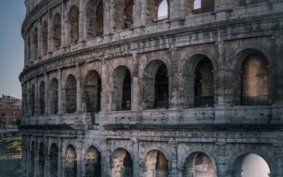 Colosseum, Amphitheater, Rome, Italy, Sights, Ancient Rome, Amphitheatrum Flavium, landmarks