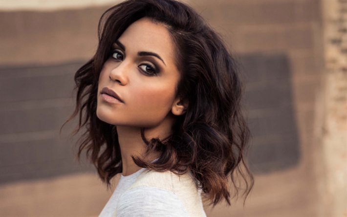 Monica Raymund, 4k, l&#39;actrice am&#233;ricaine, brunette, beaut&#233;, jeune actrice &#224; Hollywood