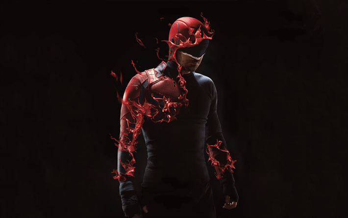 Daredevil, 4k, m&#246;rker, 2019 film, affisch, Matt Murdock, Charlie Cox