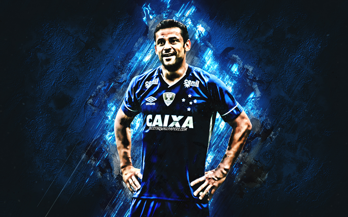 Fred, blue stone, Cruzeiro FC, brazilian footballers, soccer, Brazilian Serie A, football, Frederico Chaves Guedes, grunge, Brazil