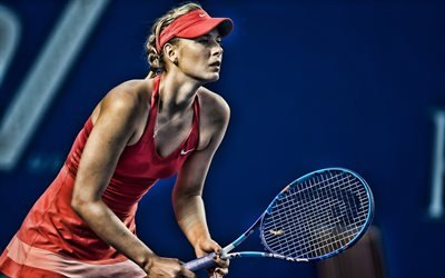 Maria Sharapova, 4k, Russian tennis players, WTA, match, athlete, Sharapova, tennis, HDR, tennis players