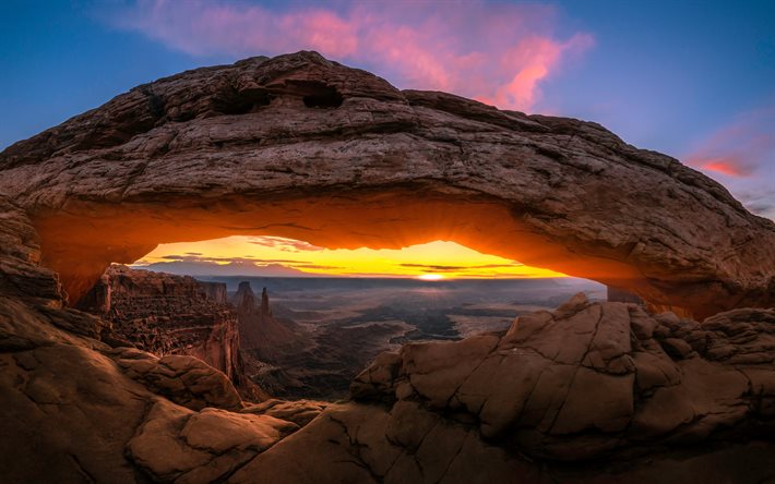 Wallpapers Canyonlands, Stone Arch Landscapes