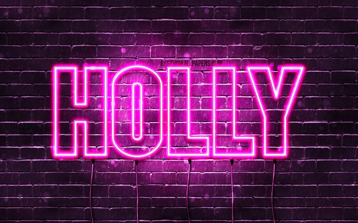 Download wallpapers Holly, 4k, wallpapers with names, female names ...