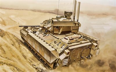BMP-3, del desierto, del Ej&#233;rcito ruso, blindados veh&#237;culos oruga, la guerra, el BMP3