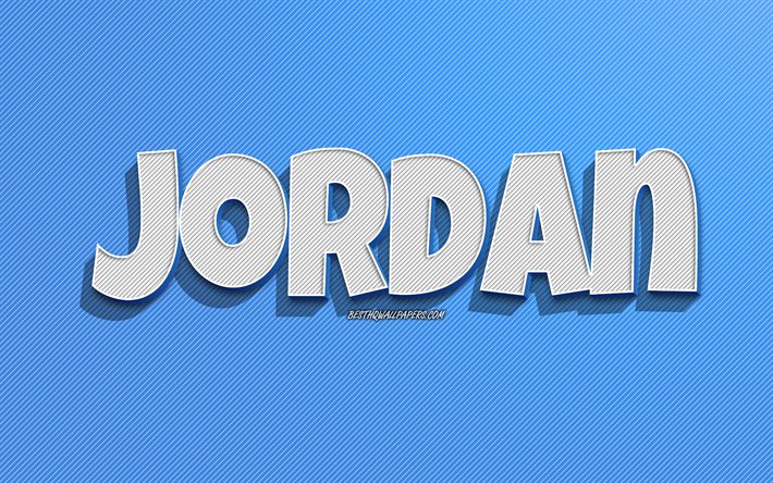 jordanien, hintergrund der blauen linien, hintergrundbilder mit namen, jordanien-name, m&#228;nnliche namen, jordanien-gru&#223;karte, strichzeichnungen, bild mit jordanien-namen