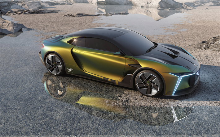 2022, DS E-Tense Performance Concept, 4k, vista frontale, esterno, nuova DS E-Tense, auto elettriche, auto francesi, DS Automobiles