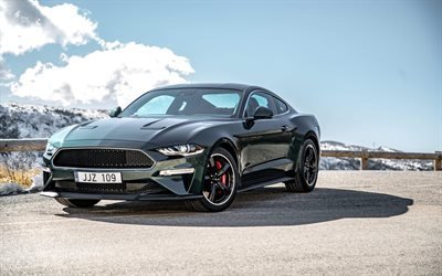 4k, el Ford Mustang Bullitt, supercars, 2018 coches, coches deportivos, el nuevo Ford Mustang, Ford