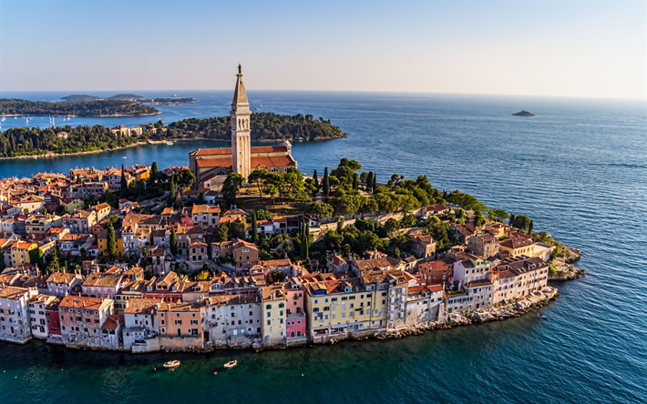 Rovinj, Jadran, Croacia, el Mediterr&#225;neo, verano, viajes, croata resort