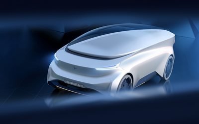 Icona核, 2018, 自動運転居室, 4k, 車の未来, 外観, 自動操縦装置, ジュネーブ国際モーターショー