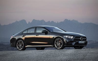 Mercedes-AMG CLS53, 2019両, CLS53, 黒CLS, ドイツ車, メルセデス
