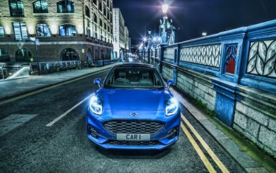 Ford Puma ST-Line, 4k, front view, 2020 cars, UK-spec, X-Design Pack, 2020 Ford Puma, HDR, Ford