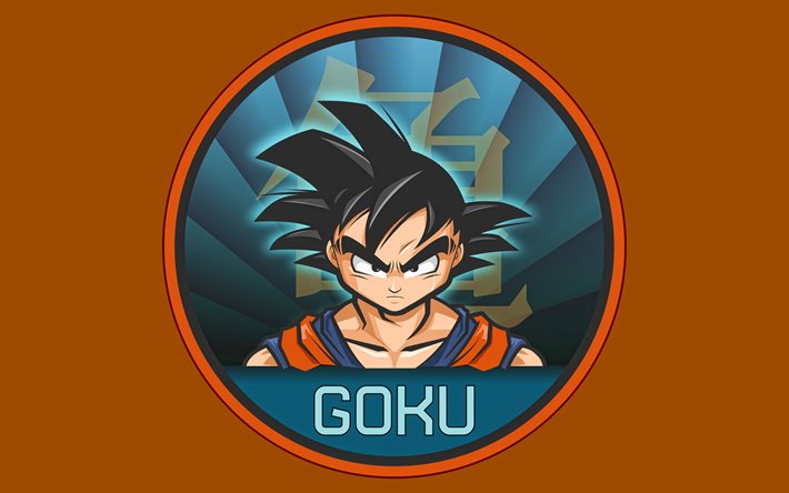 4k, Son Goku, minimalism, DBS characters, Dragon Ball, fan art, Dragon Ball Super, DBS, artwork, Son Goku DBS