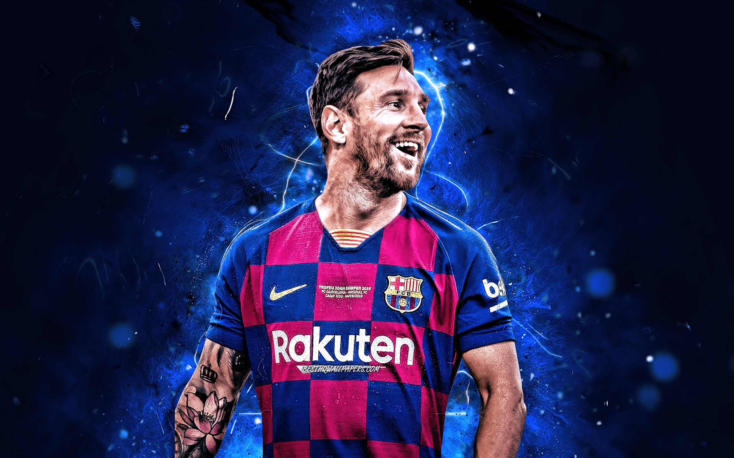 Download wallpapers Lionel Messi, joy, 2020, Barcelona FC ...