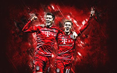Robert Lewandowski, Philippe Coutinho, FC Bayern M&#252;nchen, world football stars, Bundesliga, Tyskland, fotboll