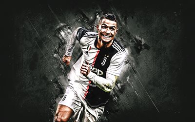 Cristiano Ronaldo, CR7, world football star, Juventus FC, portrait, creative art, Serie A, Italy, football, Champions League