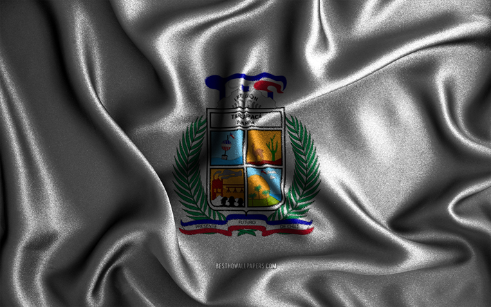 tarapaca-flagge, 4k, seidenwellenfahnen, chilenische regionen, flagge von tarapaca, stofffahnen, 3d-kunst, tarapaca, regionen von chile, tarapaca 3d-flagge, chile