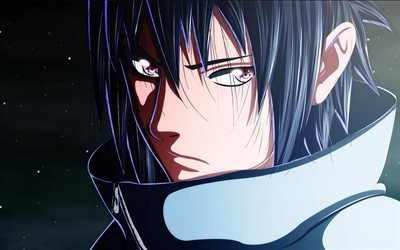 Uchiha Sasuke, portrait, manga, Naruto